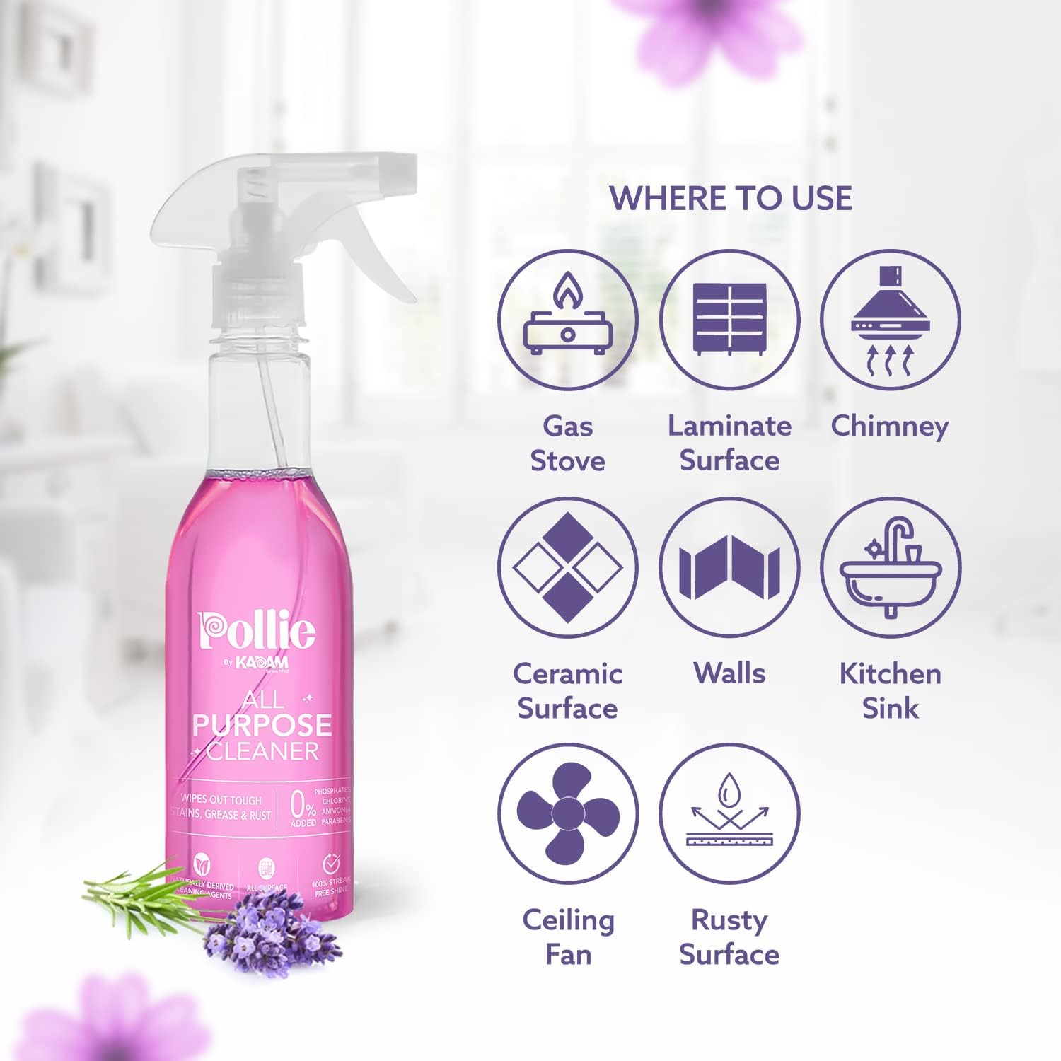 6413 All Purpose Cleaner | Kills 99.9% germs | Cleans Tough Stains, Grease and Rust on Gas Stove, Chimney, Kitchen Sinks, Walls, Rusty Surfaces ( 400gm ) DeoDap 6413 All Purpose Cleaner | Kills 99.9% germs | Cleans Tough Stains, Grease and Rust on Gas Stove, Chimney, Kitchen Sinks, Walls, Rusty Surfaces ( 400gm ) DeoDap